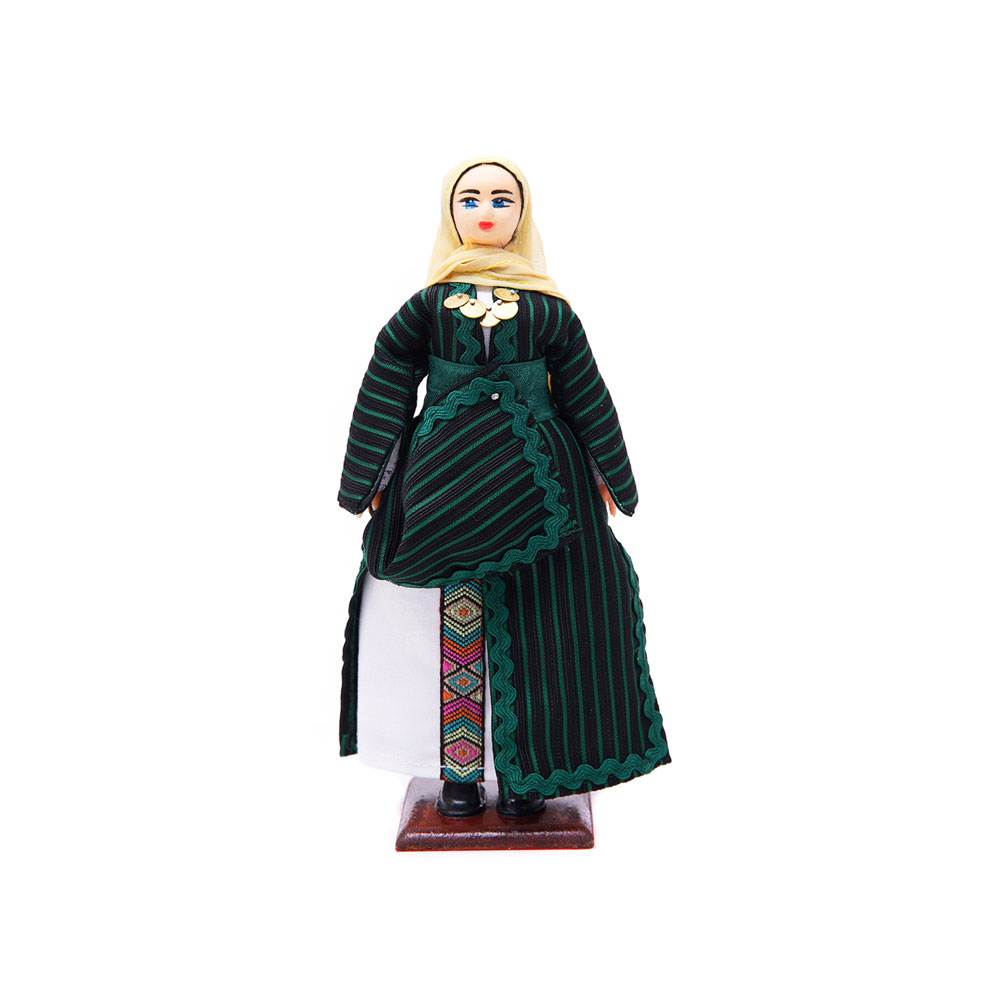Κούκλα "η Καλυμνία" #2 σε πράσινο